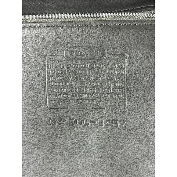 Vintage Coach 9457 Chelsea Slim Crossbody Legacy Bag Dark Grey Leather Purse - Picture 3 of 10